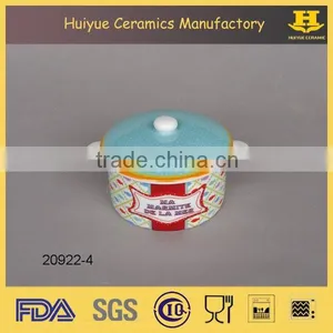 Ceramic Small Ragout Bowl With Lid thumbnail-4