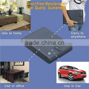 Wholesale- MS100 Micro Vault Portable Fingerprint Biometric Mini Handgun Pistol Security Storage Steel Safe Box / Gun Vault thumbnail-1