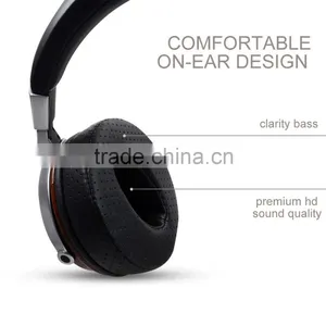 High-End Stylish Wooden Cover Ti Alloy Earphone Foldable Bluetooth Headphone With Ergonomic Design Model HSM3 thumbnail-6
