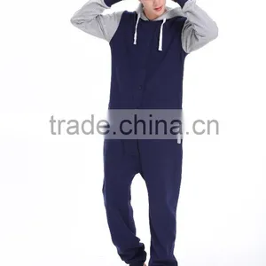 Wholesale Cheap Men's Fashion Romper Adult Onesie Comfy Fleece Hoodie thumbnail-1