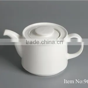Restaurant Plain Fine China Ceramic Teapot thumbnail-4
