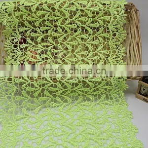 18.5cm Bulk Wide Embroidery Cotton Lace Trim,Color Lace Trim For Clothing thumbnail-3