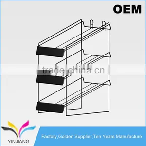 High Quality OEM Design Metal Counter 3 Tier Wire Rack Snack Display Stand thumbnail-1