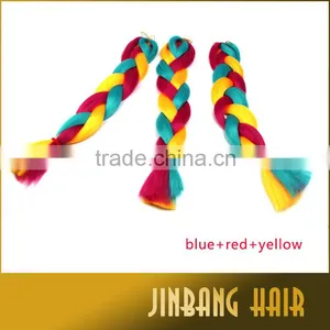 2016 Hot Selling Mix Color Ombre Synthetic Hair Braiding/ombre Color Jumbo Braid Synthetic Hair for Summer Fashion thumbnail-1