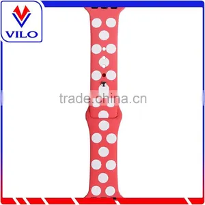 Customzied Pattern Silicone Wrist Strap Watch Band For Apple Watch Rubber Watch Strap thumbnail-2