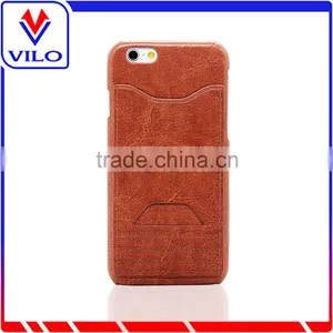 Ultra Slim PU Leather Back Cover Case With Card Slot For Iphone 6 thumbnail-1