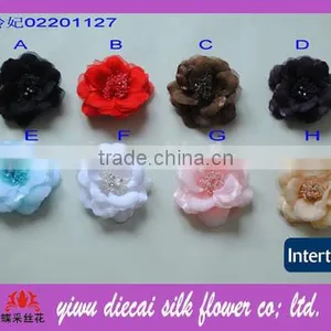 Top Sale Handmade Textile Flower Brooch Accessory thumbnail-1