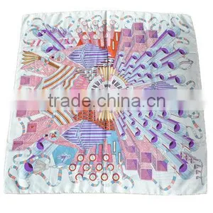 Stock Silk Scarf Foulard thumbnail-1