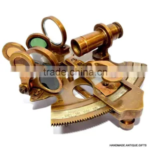 Big Antique Brass Nautical Sextant- NAUTICAL SEXTANT-German Design Nautical Sextant 1026 thumbnail-4