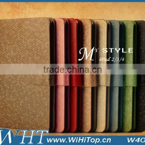 Diamond Leather Case For IPad Mini. Stand Wallet Flip Case For IPad Mni WHTS003 thumbnail-1
