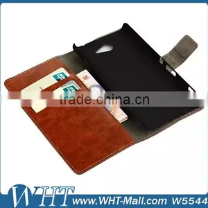 Cheap Mobile Phone Cases Leather Flip Case for Sony Xperia M2 Mobile Phone Case thumbnail-1
