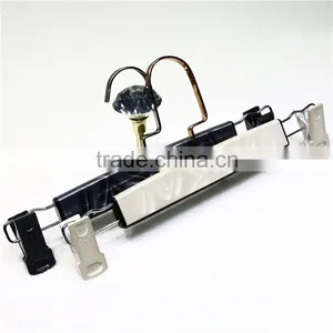 Good Plating Plastic Pants Hangers Clamp for Trouser Display thumbnail-1