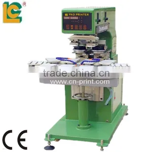 2-Color Conveyor Belt Tampografia Printer LC-SPM2-200/10T thumbnail-1