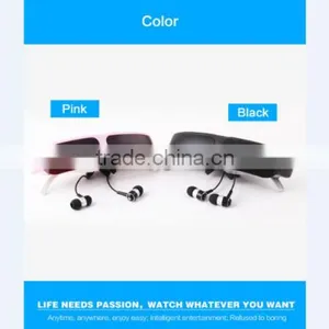 Portable Headset 98 Inch Video Glass, Android 4.4; 3D, Wifi, 8gb Ram, Dual Core, Support tf Card 32gb thumbnail-1