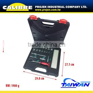 CALIBRE 21PC 3/8" Dr Socket Wrench Set With Magnetic Tray thumbnail-2