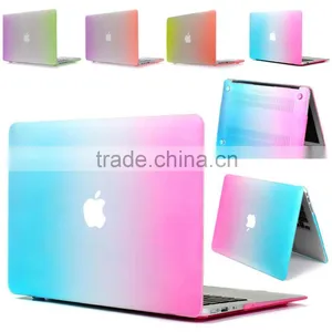 For Macbook Air Pro Retina 11" 13" 15" Matte Rainbow Cover Hard Rubberized Case thumbnail-1