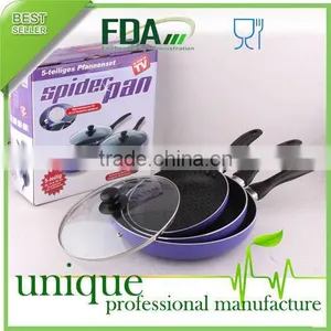 NEW Supra NEW Aluminum Non-stick SpiderPan Set of 3 Pans Spider Pan thumbnail-1