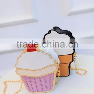 2016 Hot Selling Wallet Ice Cream Coin Purse Girl Cute Wallet With Chain thumbnail-1