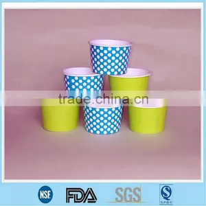 Frozen Yogurt Paper Cup/Paper Frozen Yogurt Cup Whole Sale/Frozen Yogurt and Frozen Desert Paper Tubs/Cups/Containers With Lids thumbnail-1