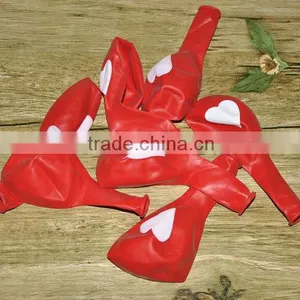 Wholesale 2014 New Good Quality Colourful Wedding Lighted Party Decoration Balloons 12inch 3.2g Heart Printed Latex Balloon thumbnail-4