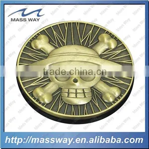 Souvenir Old Color Custom Collection 3D Antique Brass Coin thumbnail-3