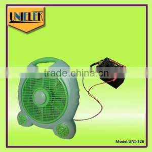 Off Grid System Powerws 16 Inch Solar Power Rechargeable Stand Water Mist Fan thumbnail-6