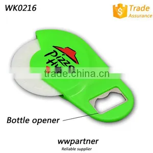 Custom Mini Pizza Cutter Wheel With Bottle Opener Wholesale thumbnail-1