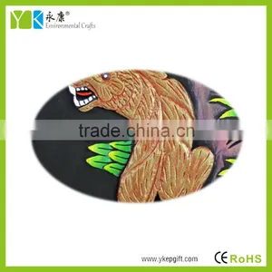 China Folk Art Hand Carved Brave Tiger Famous Animal Paintings for Living Room Decor thumbnail-4