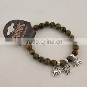 Cheapest Hot Black Lava Stone Gold Lion Buddha Beaded Charm Bracelet Quality Choice thumbnail-5