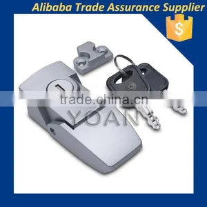 Zinc Die-casting Spring Load Hasp Latch Locks With 2 Keys for Cabinets thumbnail-1