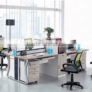 Modern 4 Person Office Computer Workstation Desk thumbnail-1