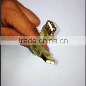 High Quality 1ft Gold Plated AM to AF Usb2.0 Cable Extension Cord thumbnail-1