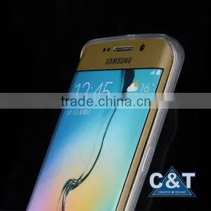 C&T Flower Ultra Slim Transparent Flexible Soft Clear TPU Gel Silicone Protective Back Case Cover For Samsung Galaxy S7 Edge thumbnail-4