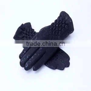 Outdoor Red Blue Printing Elastic Fabric Golves thumbnail-3