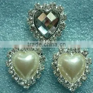Factory Wholesale Heart Shaped Rhinestone Button thumbnail-1