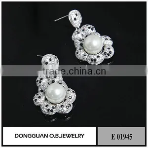Fashion Imitation Pearl Earring Design/wholesale Charms Stud Earring With Pin thumbnail-4
