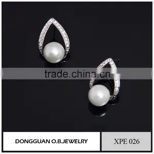 Fake White Gold Silver Jewelry Gift for Girlfriend/imitation Pearl Jewelry thumbnail-5