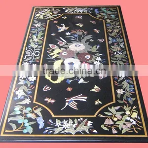 Marble Stone Inlay Pietra Dura Table Top thumbnail-1