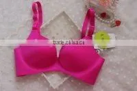 Hot Siliver Pink One Piece Seamless Bra thumbnail-1