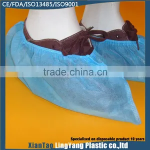 Blue Medical PP Nonwoven Shoe Cover,disposable Surgical Overshoes thumbnail-1