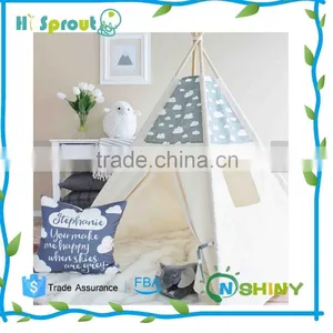 GREY WHITE CLOUD Teepee Tent thumbnail-1