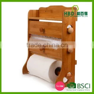2016 High Quality Bamboo Toilet Roll Holder,wood Toilet Paper Holder Wholesale thumbnail-5