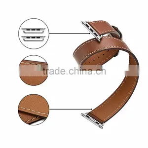 2016 Fashion and Best Sale Genuine Leather For Apple Watch Bands Strap 38mm With Various Colors&Customs thumbnail-4