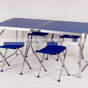Foldable Aluminium Table and Chairs for Camping Sets thumbnail-1
