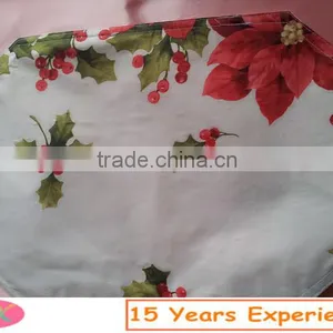 100%Polyester Printing Christmas Gift Placemat Printing Cherry Style Placemat thumbnail-1