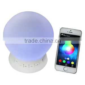 Factory Direct Supply! 2015 APP Smart Lamp Control Light Color LED Life Touch Hand-Free Bluetooth Speaker,FM,TF thumbnail-5