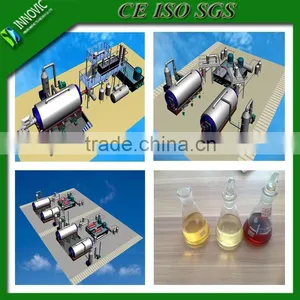 Waste Tire Recycling to Diesel/tire Pyrolysis Machine/plant Pyrolysis for Waste Rubber thumbnail-1