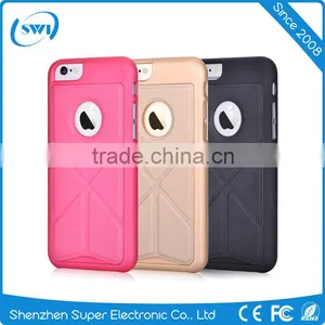 2016 New Design Wholesale PU Leather PC Case Cover Skin With Stand thumbnail-1