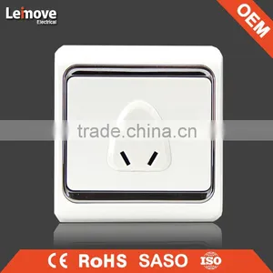 European and Classic Chinese Type 5 Pin Wall Switched Socket thumbnail-3