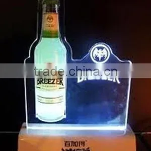 Acrylic LED Beer Bar Display Holder With MDF Base thumbnail-1